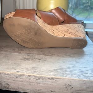 Brown, Franco Sarto, size 8.5, wedge shoes